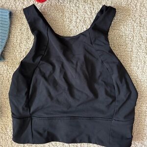 Lululemon Highneck Longline Energy Bra (Size 4, Black)